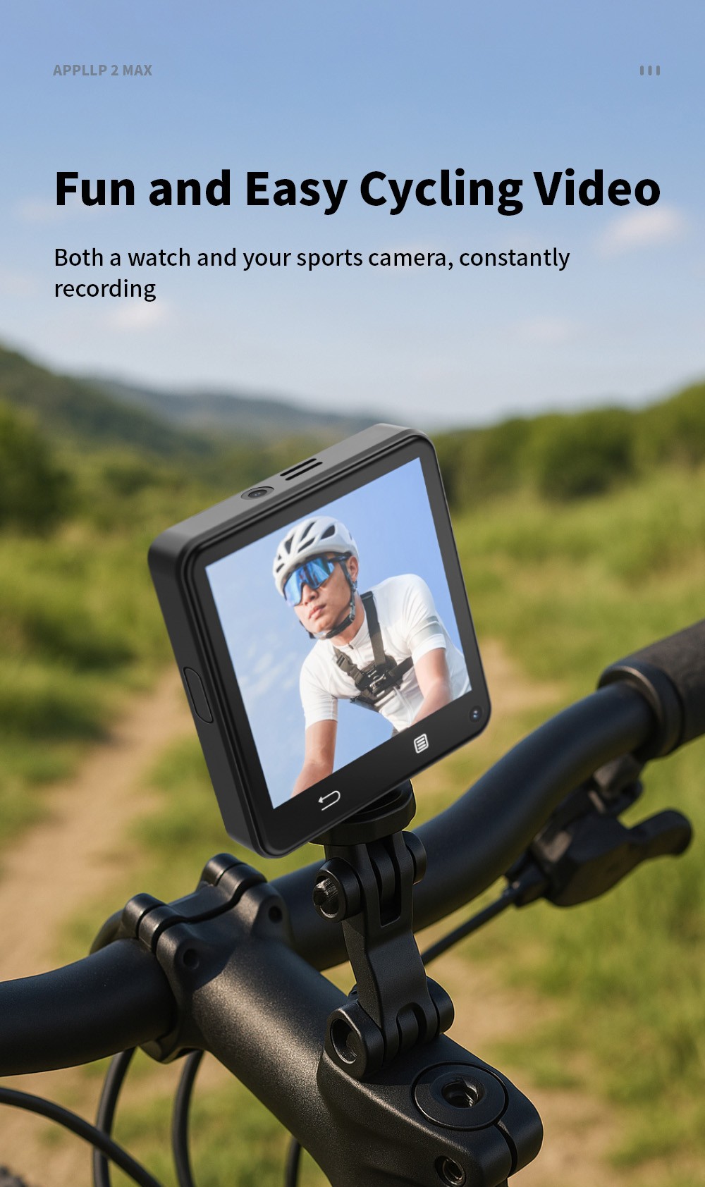 LOKMAT APPLLP 2 MAX Odłączany smartwatch, 4 GB RAM, 64 GB ROM, ekran 2,64 cala, Android 11, kompatybilny z 4G/5G SIM, połączenie Bluetooth, geolokalizacja GPS, bateria 1200 mAh