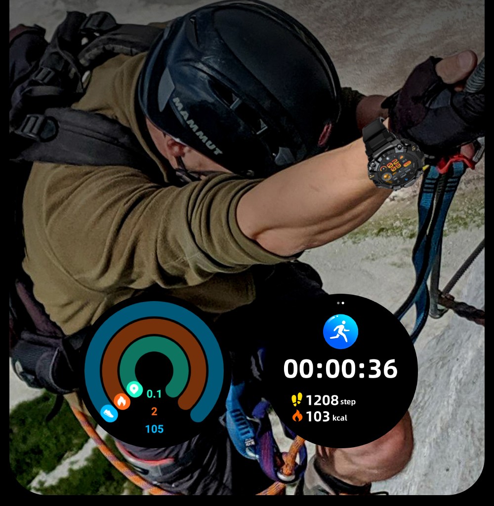 LOKMAT APPLLP 2 Pro Smartwatch, 1,508-tums AMOLED-skärm, 5G LTE-kompatibel, Dual Camera, Ansiktsigenkänning, Hälsospårning - Röd, 4GB + 64GB