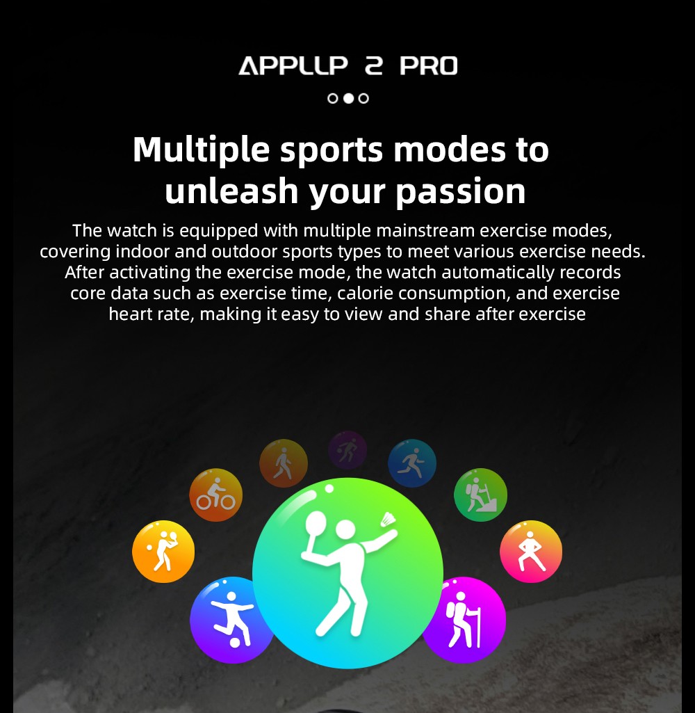 LOKMAT APPLLP 2 Pro Smartwatch, 1,508-tums AMOLED-skärm, 5G LTE-kompatibel, Dual Camera, Ansiktsigenkänning, Hälsospårning - Röd, 4GB + 64GB