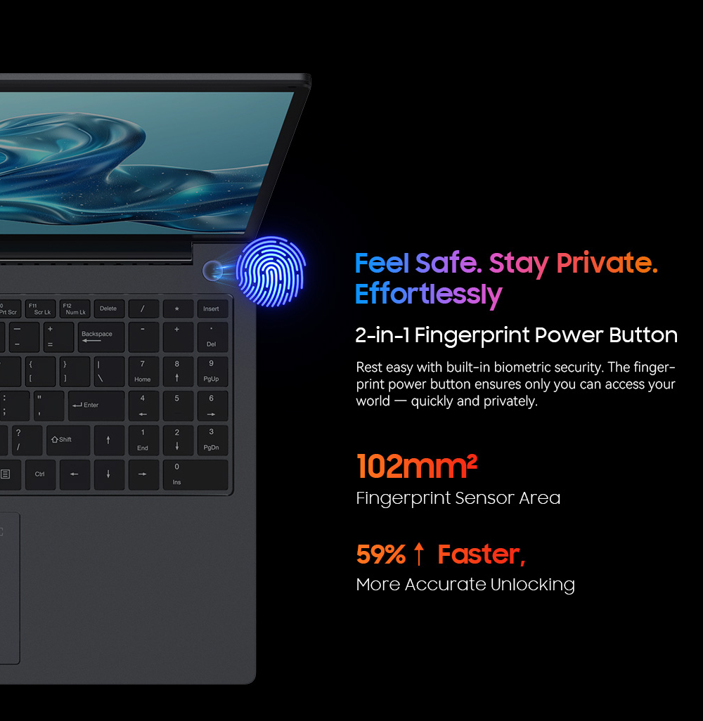Blackview GamiBook 8 Laptop, 16 inch 1920*1200 screen, AMD Ryzen 7 7735HS, 16GB RAM 512GB SSD, WiFi 6, 57Wh battery, dual speakers, 2*Full Type-C, 2*USB3.2, 1*USB2.0, 1*HDMI, 1*for TF card slot, 1*audio jack