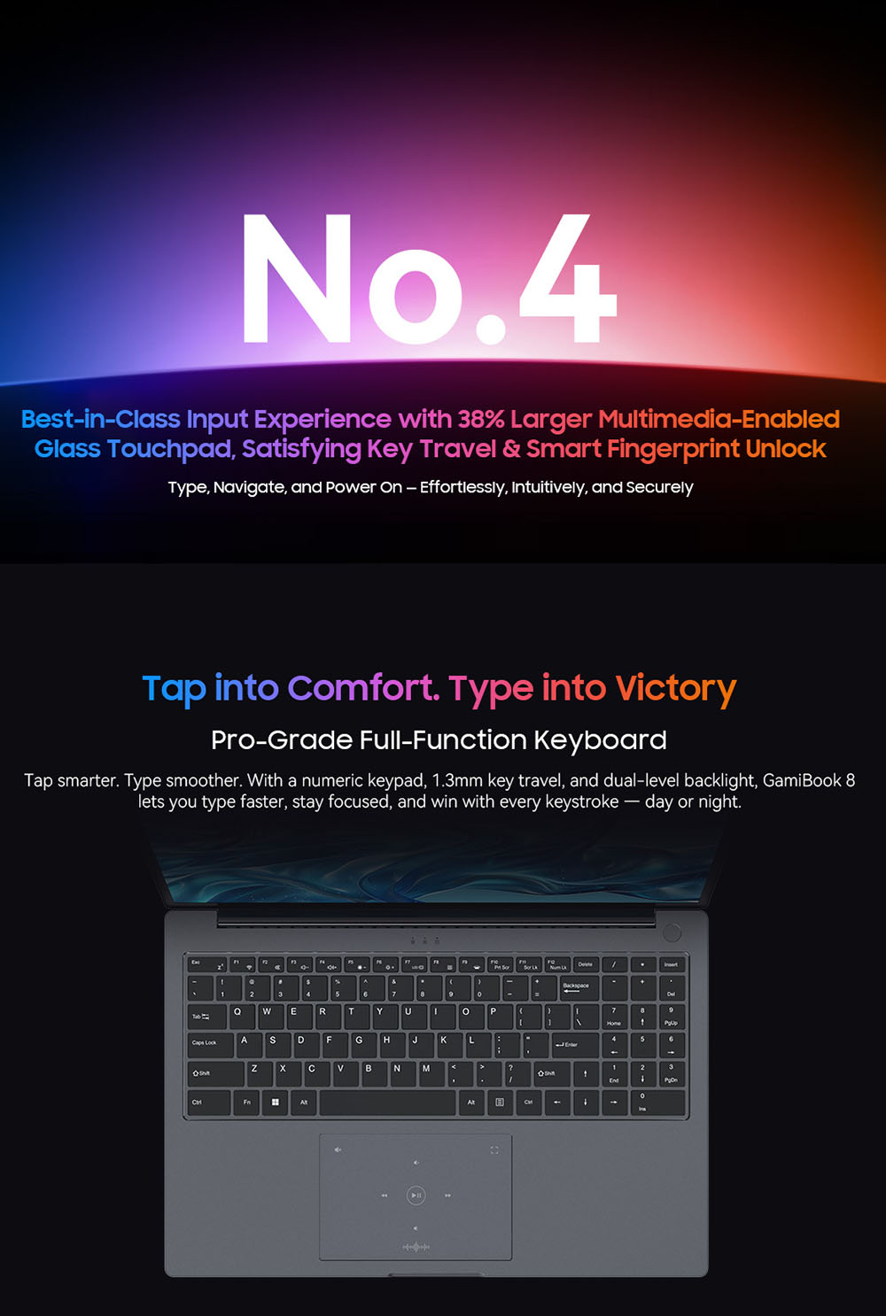 Blackview GamiBook 8 Laptop, 16 inch 1920*1200 screen, AMD Ryzen 7 7735HS, 16GB RAM 512GB SSD, WiFi 6, 57Wh battery, dual speakers, 2*Full Type-C, 2*USB3.2, 1*USB2.0, 1*HDMI, 1*for TF card slot, 1*audio jack