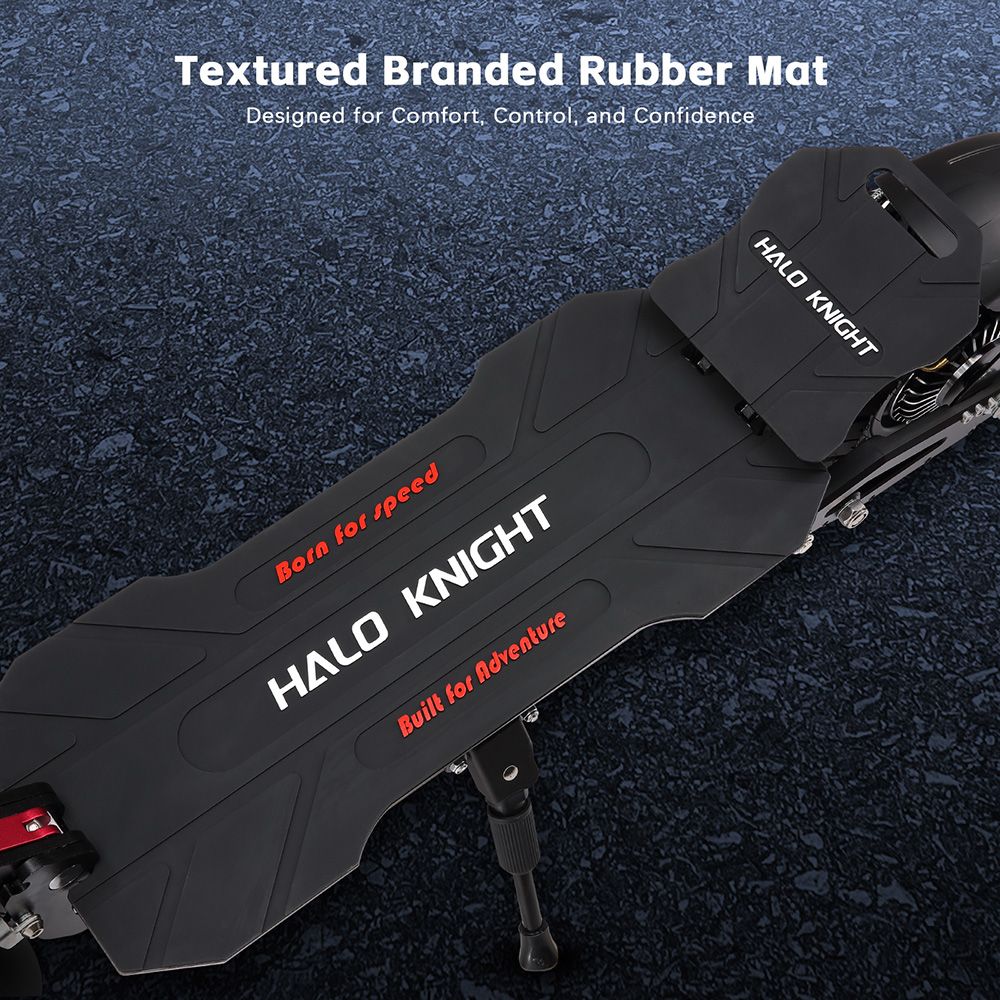 Halo Knight T104 electric scooter, 1200 W x 2 motor, 52 V 21 Ah battery, 10 inch tires, maximum speed 65 km/h, range 45 km, front and rear disc brakes, front and rear spring suspension, NFC unlocking