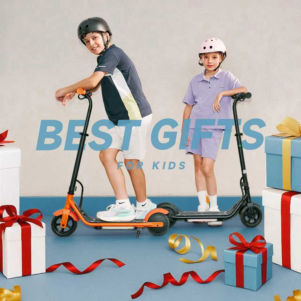 K2 Pro Electric Scooter for Kids, 150W Motor, 18V 2.6Ah Battery, Max Speed ​​15km/h, Hand and Foot Brakes, Magnetic Charging, LED Display - Black