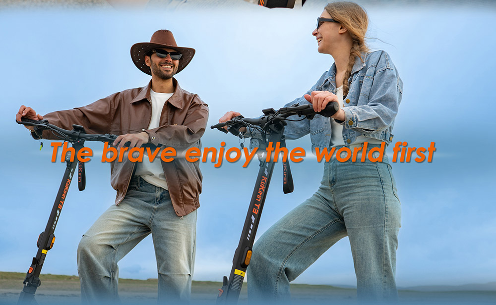 Patinete eléctrico KuKirin T3, motor de 800 W, batería de 48 V 15,6 Ah, neumáticos de 10 pulgadas, velocidad máxima 45 km/h, autonomía 58 km, frenos de disco delanteros y traseros, amortiguador de cuatro brazos