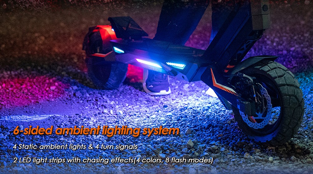 Patinete eléctrico KuKirin T3, motor de 800 W, batería de 48 V 15,6 Ah, neumáticos de 10 pulgadas, velocidad máxima 45 km/h, autonomía 58 km, frenos de disco delanteros y traseros, amortiguador de cuatro brazos