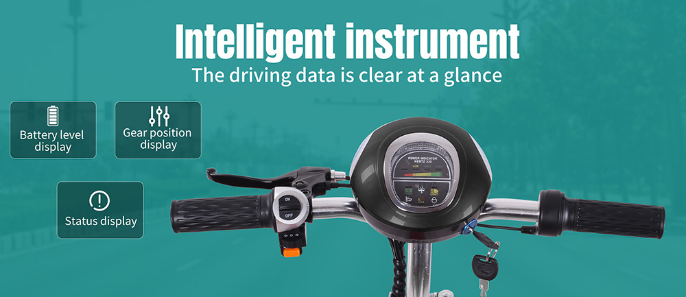 Unificare M5 el-scooter med sæde, 350 W motor, 24 V 12 Ah batteri, maksimal hastighed 20 km/t, rækkevidde 12 km, tromlebremse