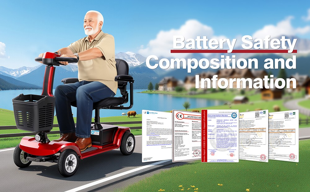 Hulajnoga czterokołowa Unificare Unagi, silnik 250 W, akumulator 24 V 12 Ah, opony 8 cali, maksymalna prędkość 6 km/h, zasięg 20 km, hamulec magnetyczny, maksymalne obciążenie 190 kg - czerwona