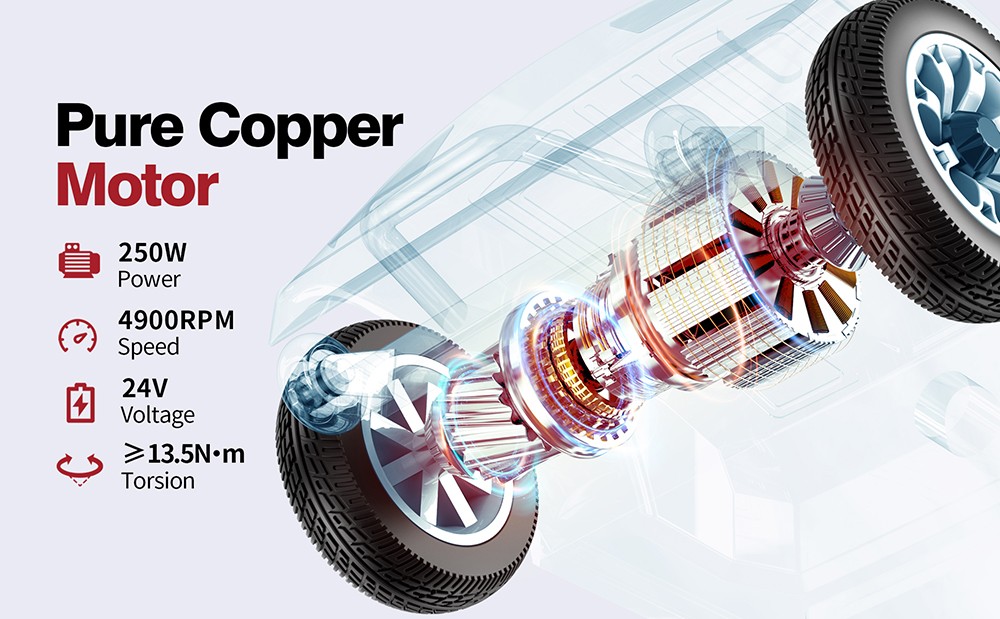 Hulajnoga czterokołowa Unificare Lucas Pro, silnik 180 W, akumulator 24 V 12 Ah, opony 8 cali, maksymalna prędkość 6 km/h, zasięg 20 km, hamulec magnetyczny, maksymalne obciążenie 190 kg - czerwona