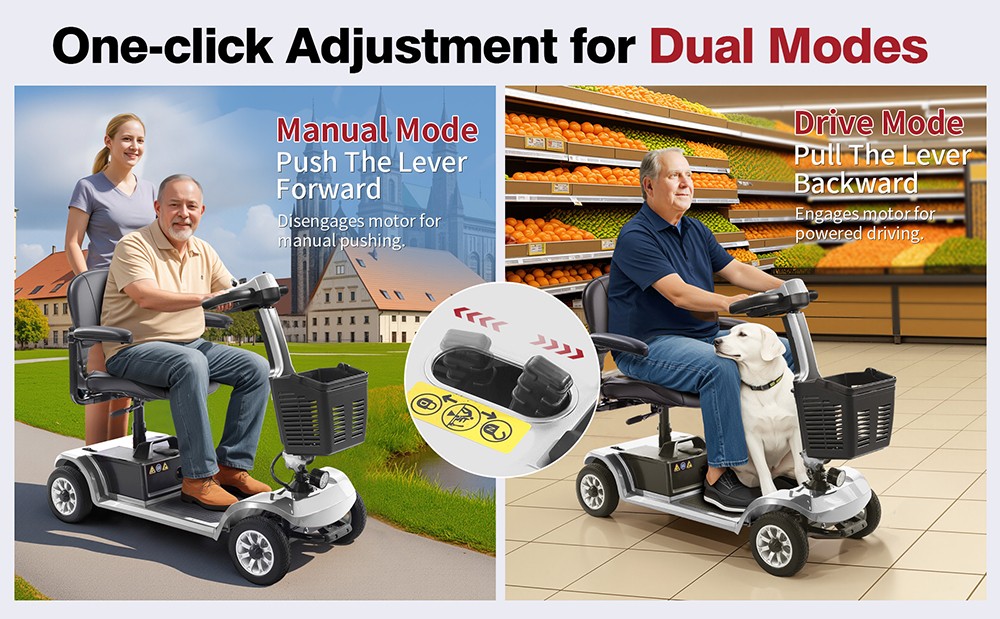 Trotineta Unificare Unagi, Motor 250 W, Baterie 24 V 12 Ah, Anvelope 8 inch, Viteza maxima 6 km/h, Autonomie 20 km, Frana magnetica, Sarcina maxima 190 kg - Argintiu