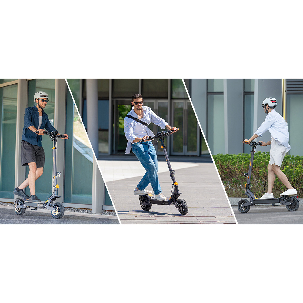 Ausom L1 electric scooter, 500 W motor, 48 V 15.6 Ah battery, 10 inch tires, maximum speed 20 km/h, range 70 km, disc brakes, swing arm suspension, NFC unlocking and passcode