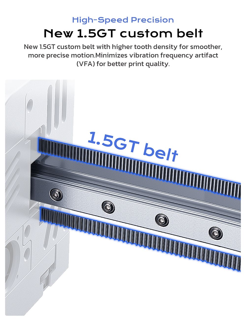 QIDI TECH Q2 3D-printer, høj hastighed 600 mm/s, varmehoved 370°C, lukket kammer 65°C, automatisk nivellering, AI-kamera, stor byggevolumen 270×270×256 mm, kompatibel med PLA/ABS/PETG/TPU og avancerede materialer