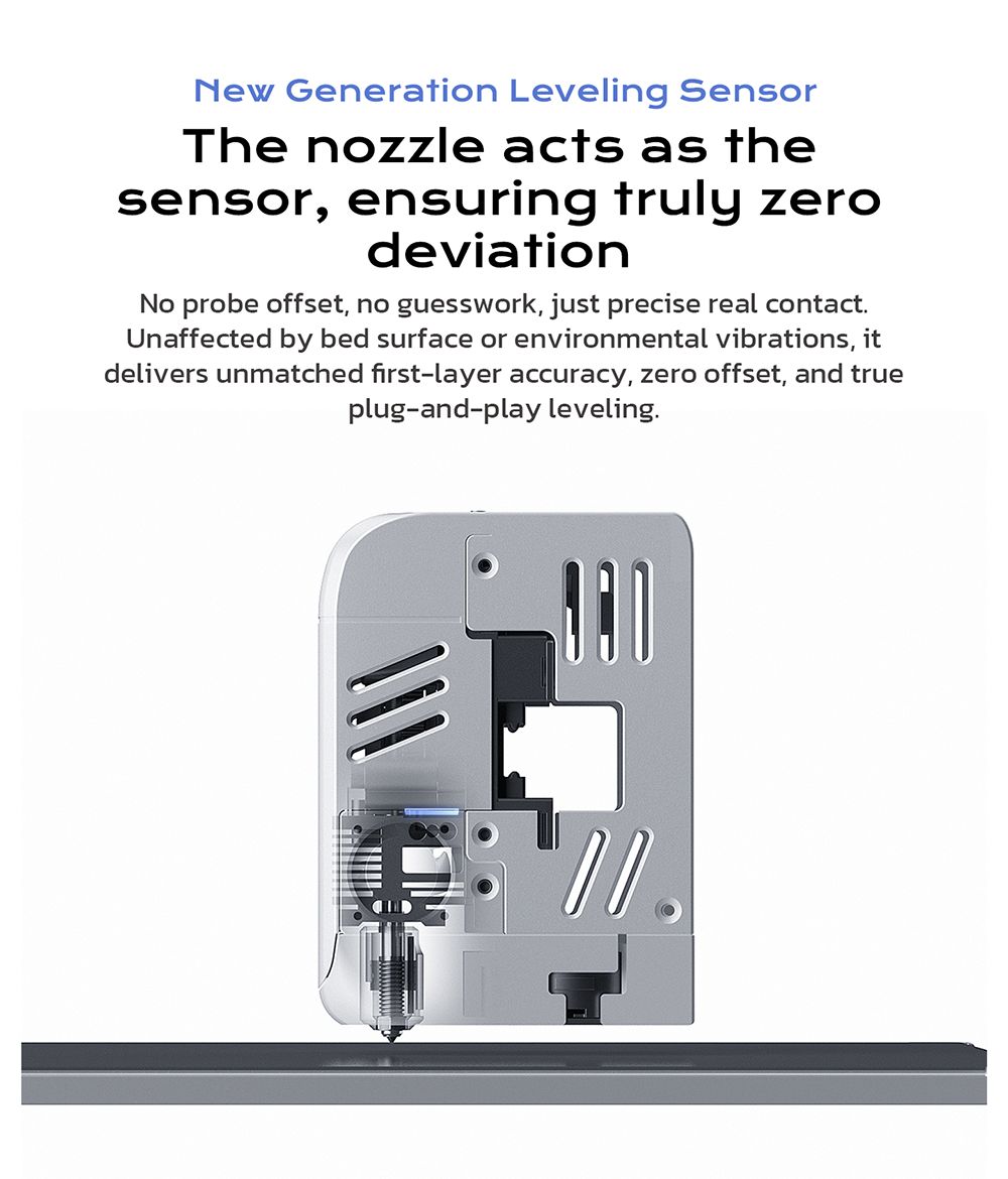 QIDI TECH Q2 3D-printer, høj hastighed 600 mm/s, varmehoved 370°C, lukket kammer 65°C, automatisk nivellering, AI-kamera, stor byggevolumen 270×270×256 mm, kompatibel med PLA/ABS/PETG/TPU og avancerede materialer