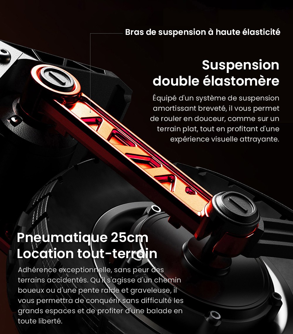 Joyor S10-S-Z elektrisk skoter, 10 tum terrängdäck, 60V 18Ah batteri, 1000W*2 Dubbelmotor, 70-85KM Räckvidd, 120KG belastning, Dubbla hydrauliska skivbromsar, Stötdämpare, Blinkers-Svart -Svart