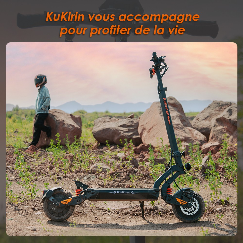 (2025 version) KuKirin G2 Master Electric Scooter, All-Terrain Pneumatiska däck 10