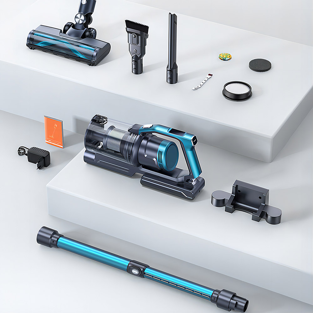 Buture VC60 akumulátorový vysavač, 450 W, 38 kPa Výkonné sání, 55 minut chodu, Čištění podlah, koberců, auta