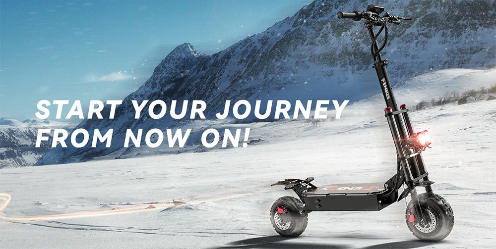 Skuter elektryczny FENGQS GT8 PRO, silnik 2800 W x 2, akumulator 67,2 V 38 Ah, opony 11 cali, prędkość maksymalna 80 km/h, zasięg 90 km, hydrauliczne hamulce tarczowe, podwójne zawieszenie, wyświetlacz LCD