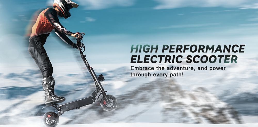 Skuter elektryczny FENGQS GT8 PRO, silnik 2800 W x 2, akumulator 67,2 V 38 Ah, opony 11 cali, prędkość maksymalna 80 km/h, zasięg 90 km, hydrauliczne hamulce tarczowe, podwójne zawieszenie, wyświetlacz LCD