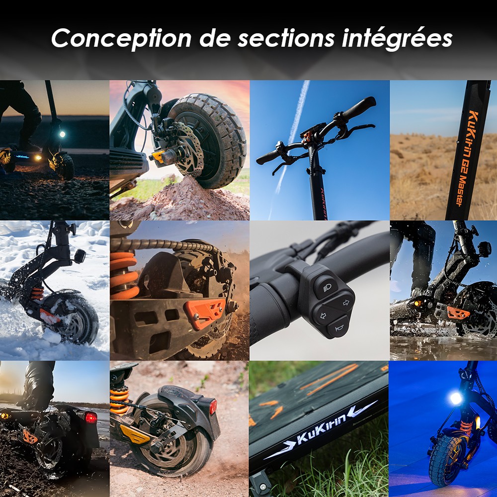 (2025 version) KuKirin G2 Master Electric Scooter, All-Terrain Pneumatiska däck 10