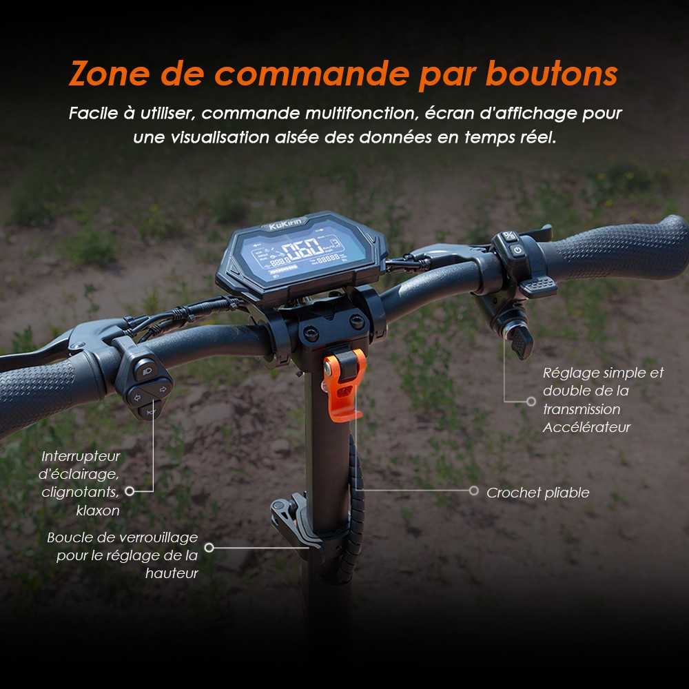 (2025 version) KuKirin G2 Master Electric Scooter, All-Terrain Pneumatiska däck 10