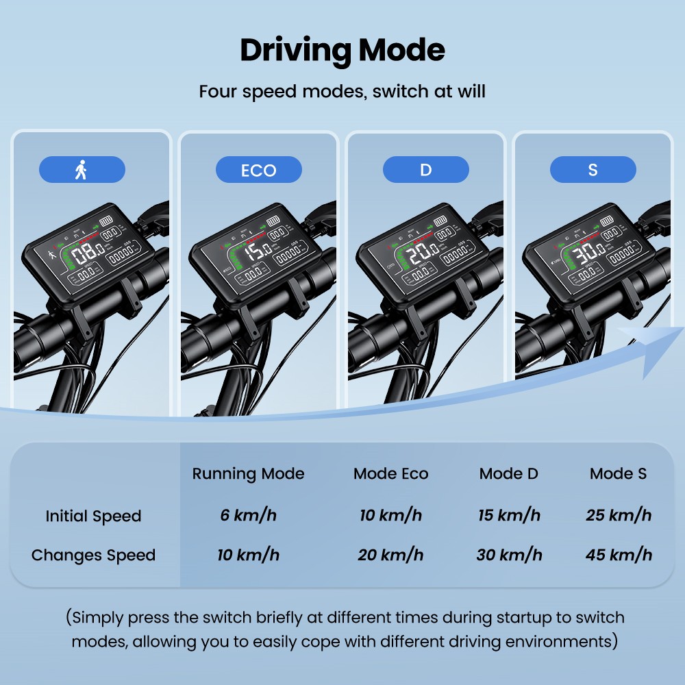 iScooter W9 Elektrisk scooter, 1000 W motor, 48 V 13 Ah batteri, 10 tommer dæk, maksimal hastighed 45 km/t, rækkevidde 45 km, skivebremser foran og bag, dobbelt støddæmpning, LCD-skærm