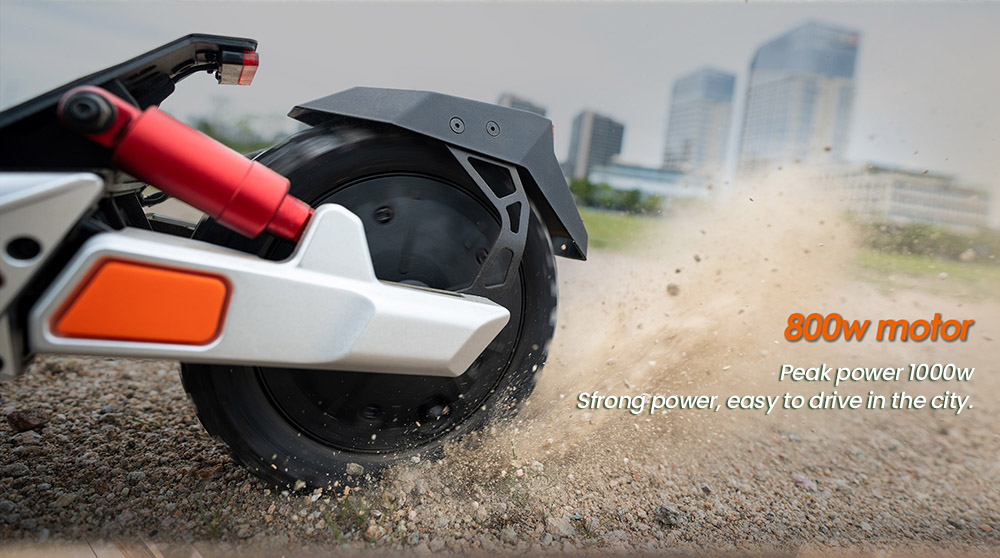 Hulajnoga elektryczna KuKirin M4 Max, silnik 800 W, akumulator 48 V 18,2 Ah, opony 10 cali, prędkość maksymalna 45 km/h, zasięg 64 km, hamulce tarczowe przód i tył, amortyzacja sprężynowa