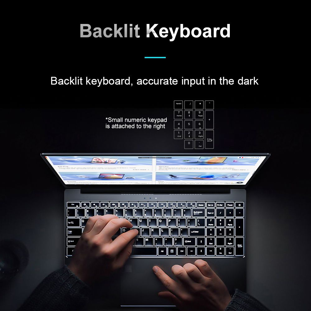 Laptop Ninkear A15 Plus 15,6 cala, AMD Ryzen 7 5825U 8-rdzeniowy 4,5 GHz, wyświetlacz IPS 1920x1080, 32 GB RAM, 1 TB SSD, odblokowanie za pomocą linii papilarnych, Full Type-C*1, USB3.0*3, HDMI*1, czytnik kart Micro SD*1, gniazdo słuchawkowe*1