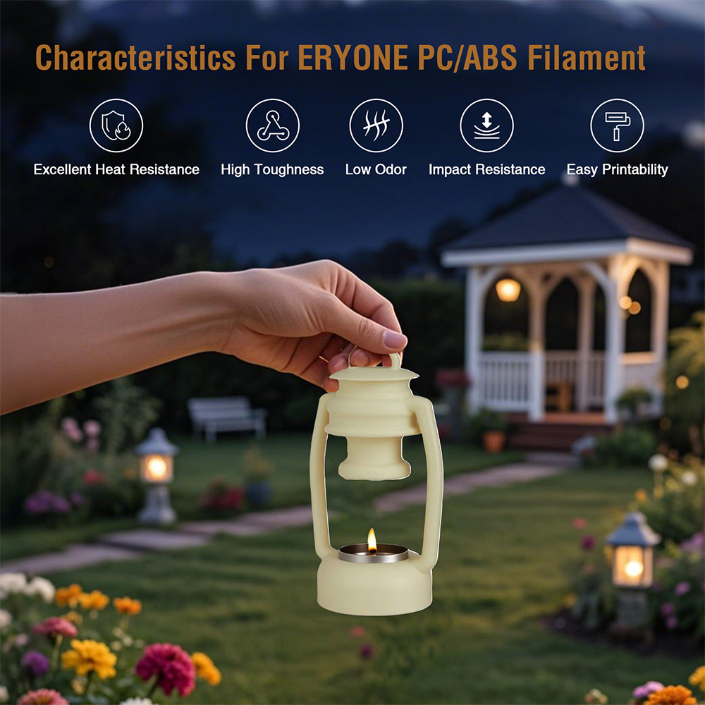 ERYONE PC/ABS legeringsfilament, 1 kg, vit