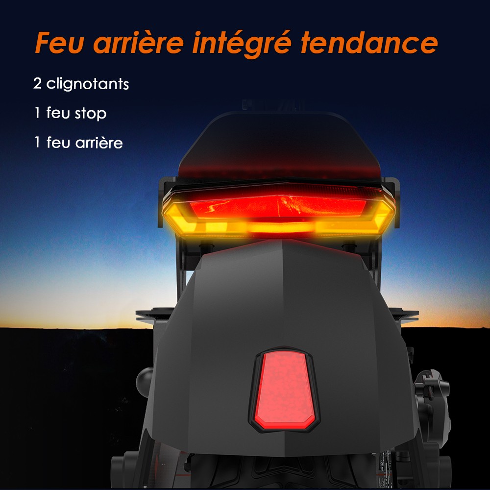 Kukirin G2 Ενημερωμένο 2025 Πτυσσόμενο ηλεκτρικό σκούτερ, κινητήρας 800 W, μπαταρία 48 V 15 Ah, ελαστικό 10 ιντσών, μέγιστη ταχύτητα 45 km/h, αυτονομία 55 km, οθόνη αφής, δισκόφρενο, σύστημα 7 φώτων - Μαύρο