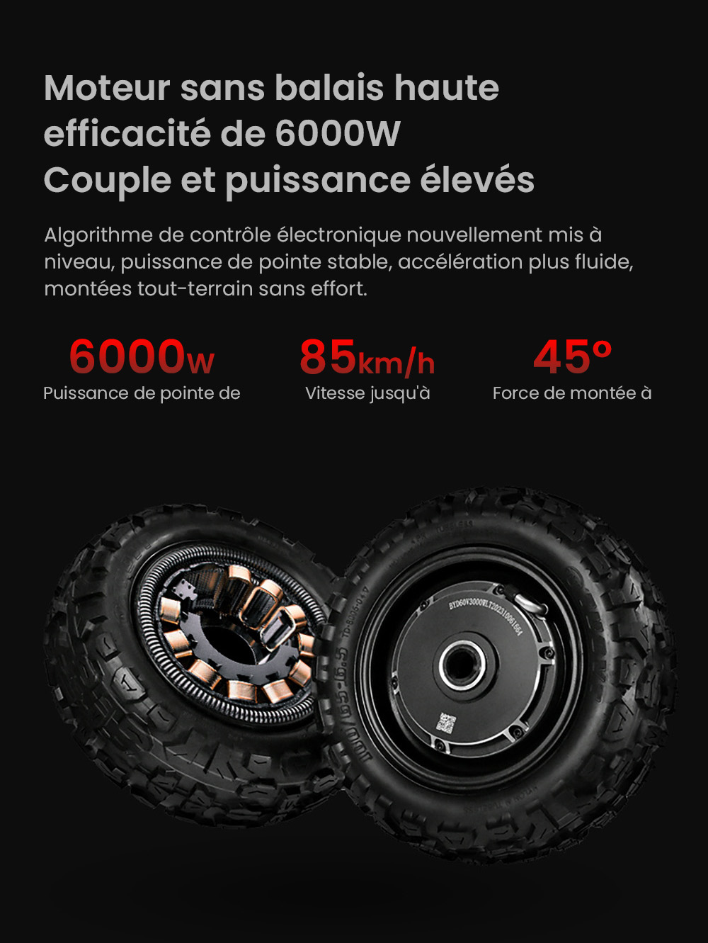 Ηλεκτρικό σκούτερ BOYUEDA S3-11, κινητήρας 2*3000W, μπαταρία 60V 38AH, ελαστικό 11 ιντσών, μέγιστη ταχύτητα 85km/h, αυτονομία 120km, διπλά υδραυλικά δισκόφρενα, υδραυλικό αμορτισέρ, οθόνη LCD