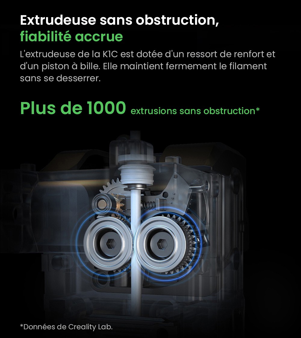 6D Creality K8C nyomtató, 399 mm-es maximális sebesség, automatikus frissítés, AI kamera, gyorscsere fúvóka, obstrukció nélküli extruder, szénszálas nyomtatás, légszűrő és csendes mód