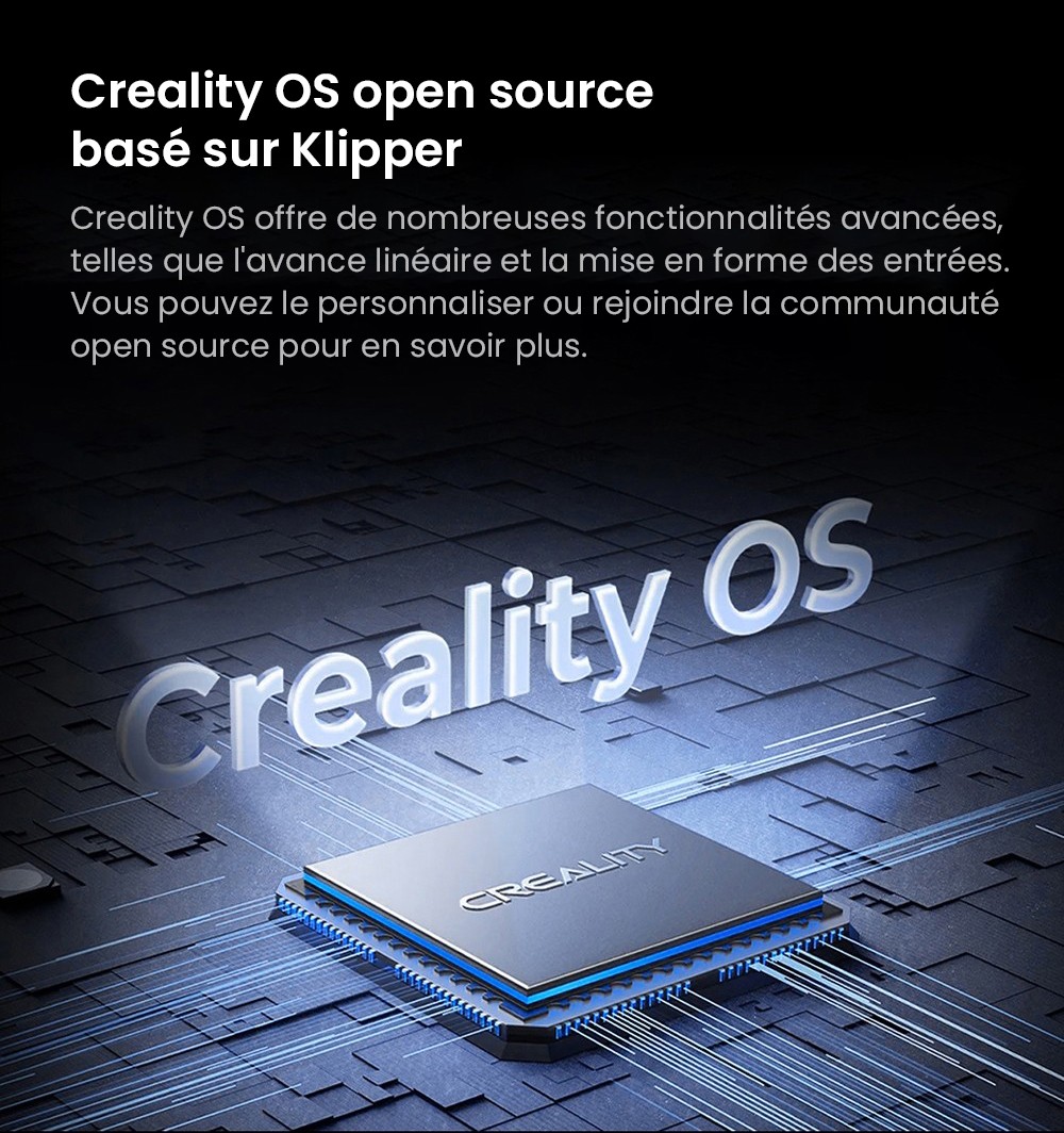 3D Creality K1C nyomtató, maximális sebesség 600 mm/s, AI kamera, gyors cserélési fúvóka, teljes egészében fémben, szénszálas nyomatok, légszűrő és csendes módban