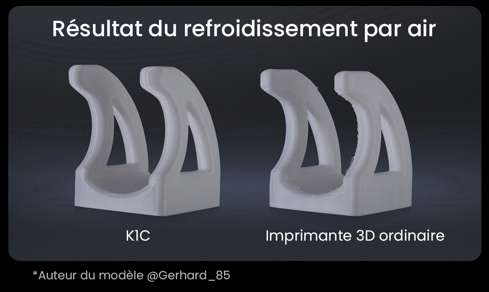 3D Creality K1C nyomtató, maximális sebesség 600 mm/s, AI kamera, gyors cserélési fúvóka, teljes egészében fémben, szénszálas nyomatok, légszűrő és csendes módban
