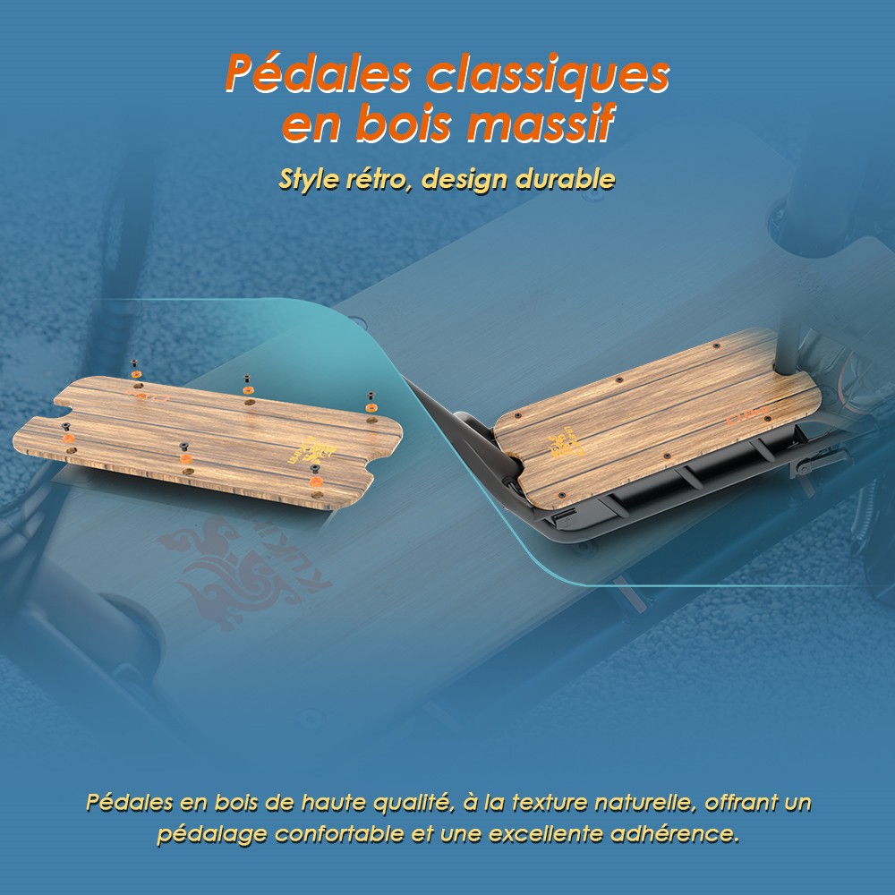 (Uppgraderad version) KuKirin C1 Pro elektrisk skoter, 500W motor, 48V 26Ah batteri, 14 tums luftdäck, maxhastighet 45km, räckvidd 100km, hopfällbar med ett klick, baksäte och främre förvaringskorg, backspegel