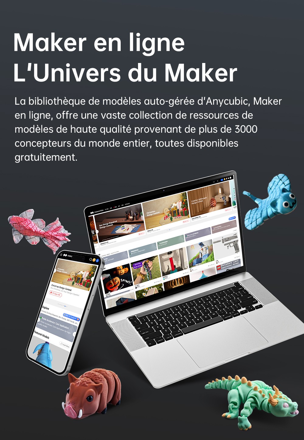 Stampante 3D ANYCUBIC KOBRA S1 COMBO, stampa a 8 colori vivaci, velocità super veloce 600 mm/s, livellamento automatico, testina di stampa 320°C, ultra silenziosa 44 dB, struttura CoreXY, 250 x 250 x 250 mm