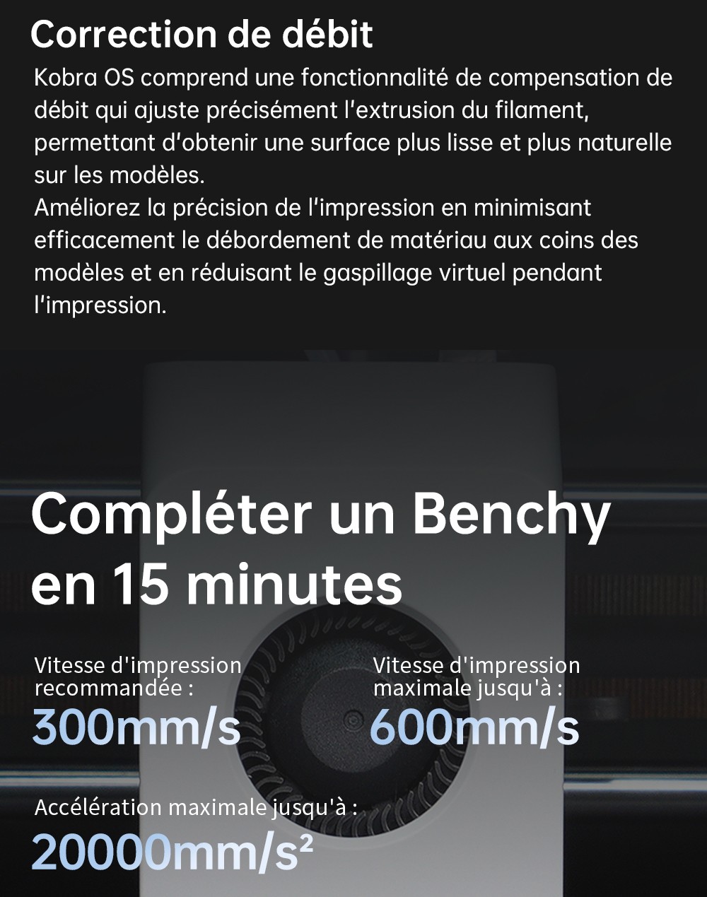 Stampante 3D ANYCUBIC KOBRA S1 COMBO, stampa a 8 colori vivaci, velocità super veloce 600 mm/s, livellamento automatico, testina di stampa 320°C, ultra silenziosa 44 dB, struttura CoreXY, 250 x 250 x 250 mm