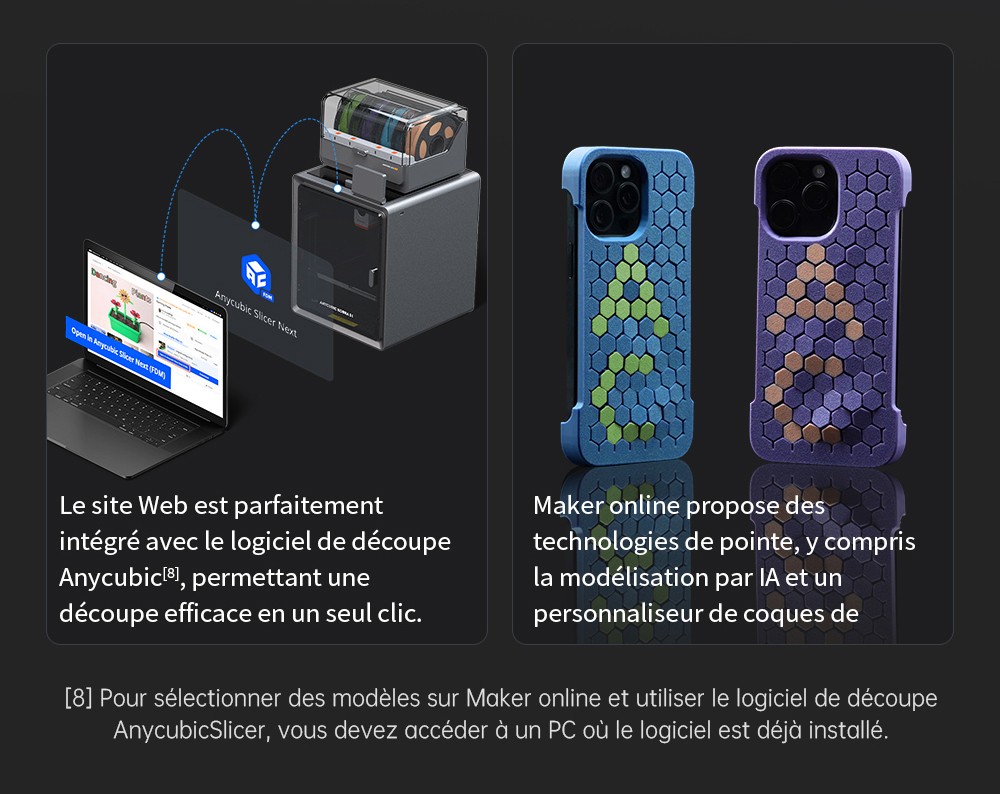 Stampante 3D ANYCUBIC KOBRA S1 COMBO, stampa a 8 colori vivaci, velocità super veloce 600 mm/s, livellamento automatico, testina di stampa 320°C, ultra silenziosa 44 dB, struttura CoreXY, 250 x 250 x 250 mm