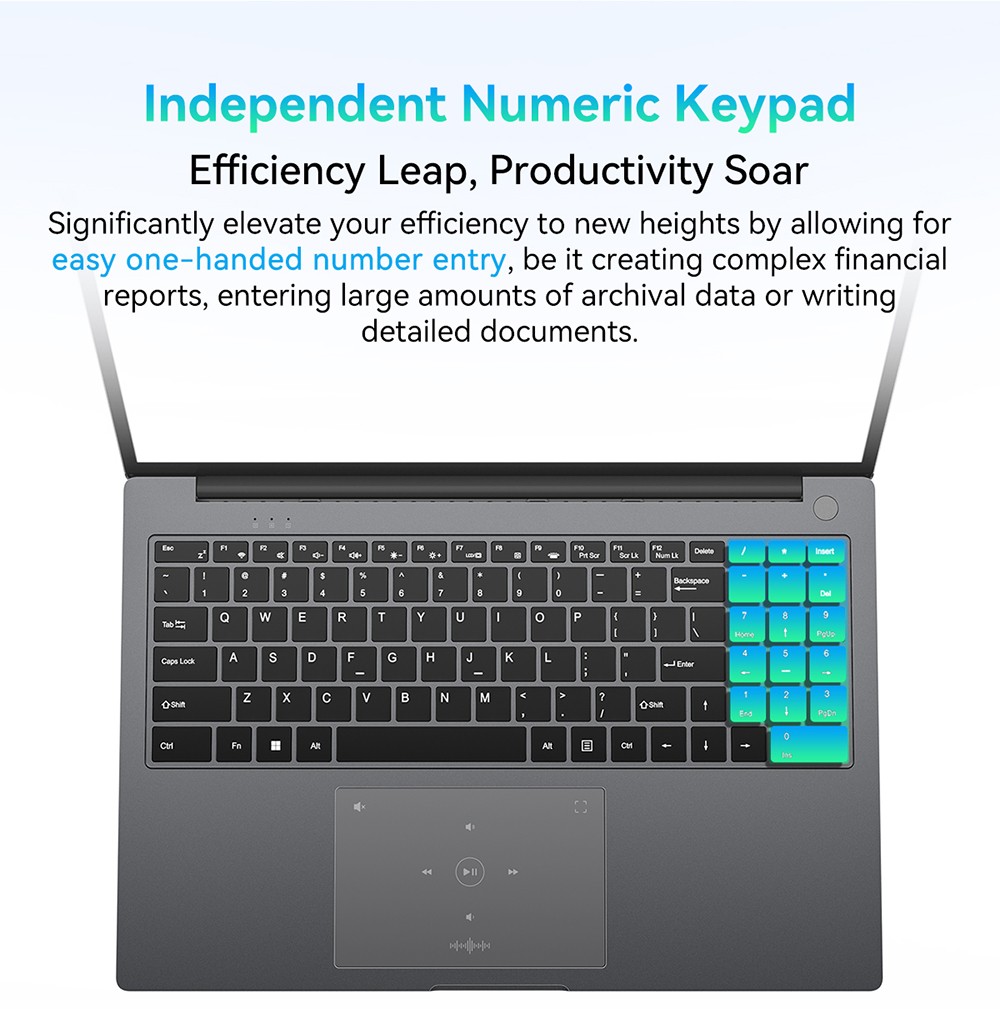 Blackview Acebook 12 Bärbar dator, 16 tum 1920*1200 IPS-skärm, Intel Core i5-1030NG7 4-Core Max 3,5GHz, 16GB RAM 512GB SSD, WiFi 5 Bluetooth 4.2, 1*Full Type-C, 2*USB 3.2,*MI. Kort, 1*Ljuduttag, 57 Wh batteri