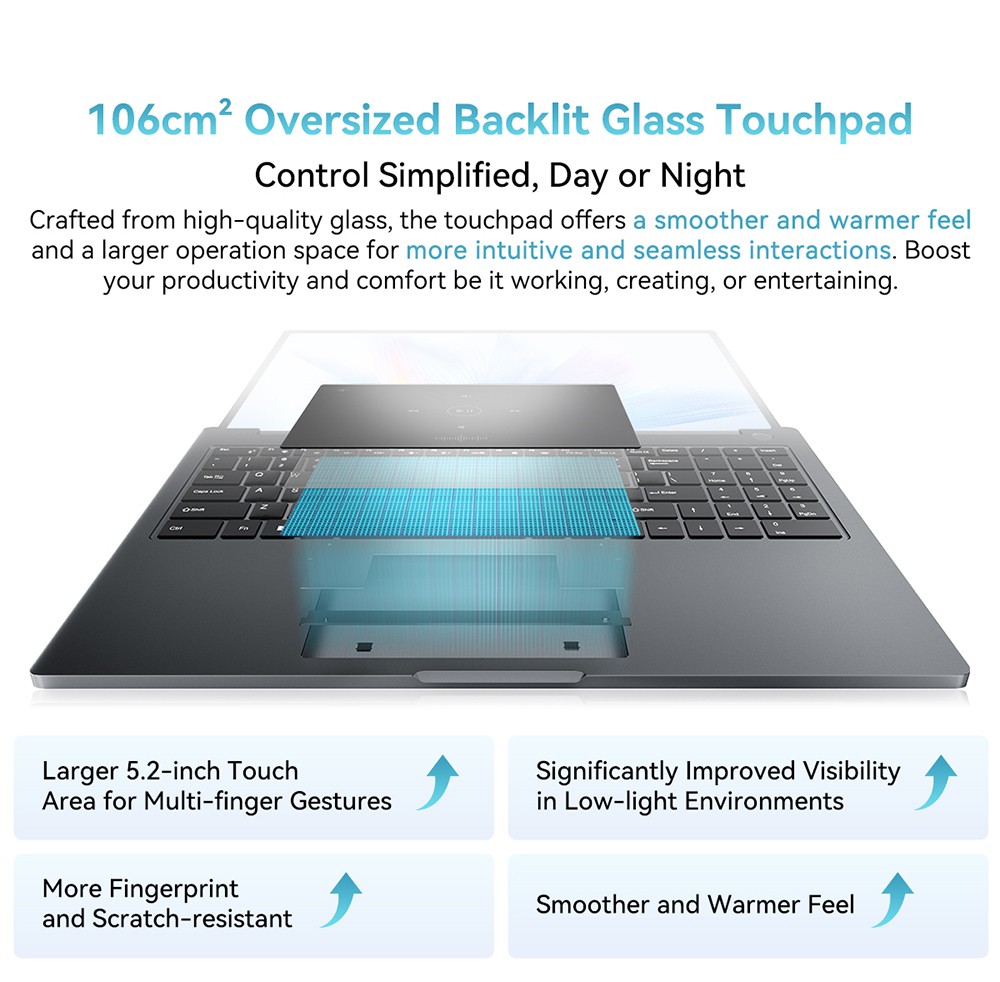 Blackview Acebook 12 Bärbar dator, 16 tum 1920*1200 IPS-skärm, Intel Core i5-1030NG7 4-Core Max 3,5GHz, 16GB RAM 512GB SSD, WiFi 5 Bluetooth 4.2, 1*Full Type-C, 2*USB 3.2,*MI. Kort, 1*Ljuduttag, 57 Wh batteri