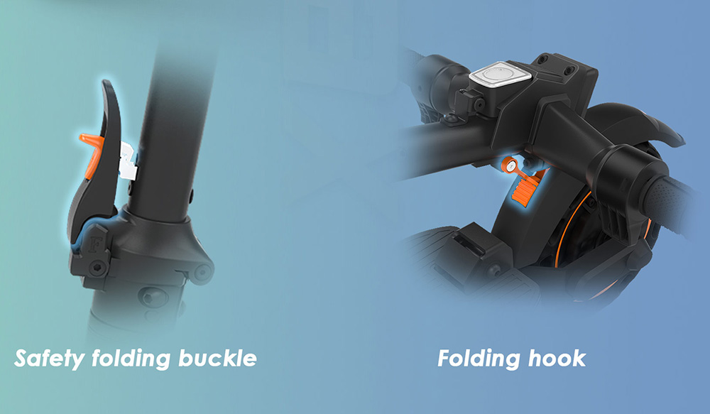 Scooter elettrico pieghevole KuKirin S1 Max, motore da 350 W, batteria da 36 V 10,4 Ah, pneumatici da 8 pollici, velocità massima 30 km/h, autonomia 39 km, freno elettronico anteriore, assorbimento degli urti a molla posteriore, display intelligente