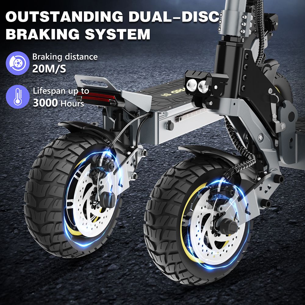 Skuter elektryczny iENYRID S1, silnik 250 W, akumulator 48 V 15 Ah, 10-calowe opony terenowe, prędkość maksymalna 25 km/h, zasięg 40 km, podwójne hamulce tarczowe, przednie i tylne hydrauliczne zawieszenie sprężynowe, wyświetlacz LCD