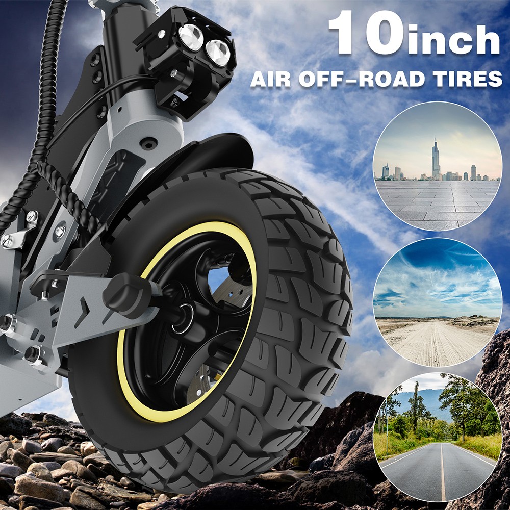 Skuter elektryczny iENYRID S1, silnik 250 W, akumulator 48 V 15 Ah, 10-calowe opony terenowe, prędkość maksymalna 25 km/h, zasięg 40 km, podwójne hamulce tarczowe, przednie i tylne hydrauliczne zawieszenie sprężynowe, wyświetlacz LCD