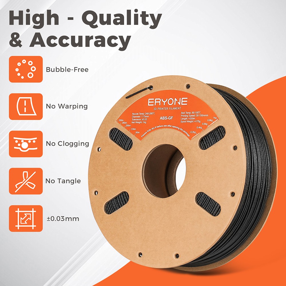 Eryone - Black Fiberglass ABS Fiber