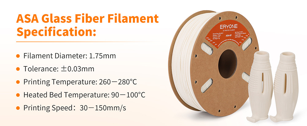 Filament din fibră de sticlă asa eryone - alb