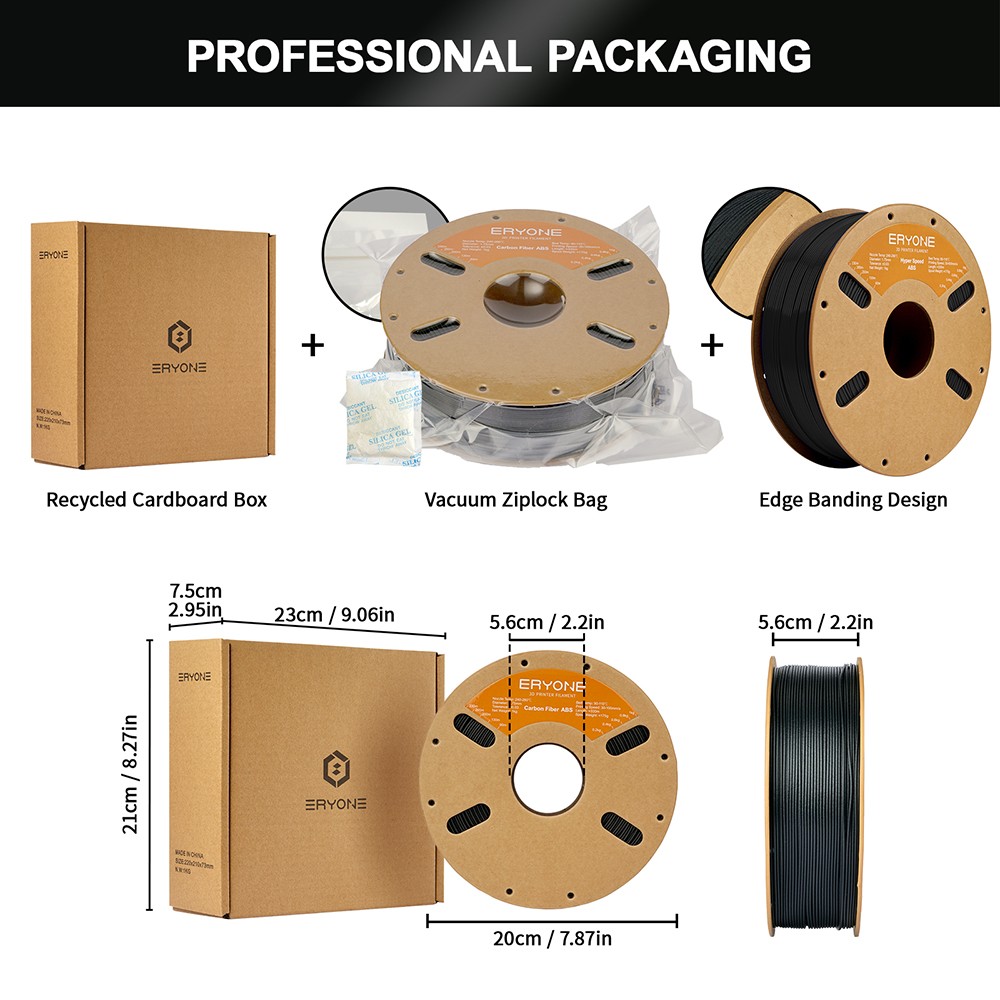 Eryone High Speed ABS -filament 1 kg - zwart