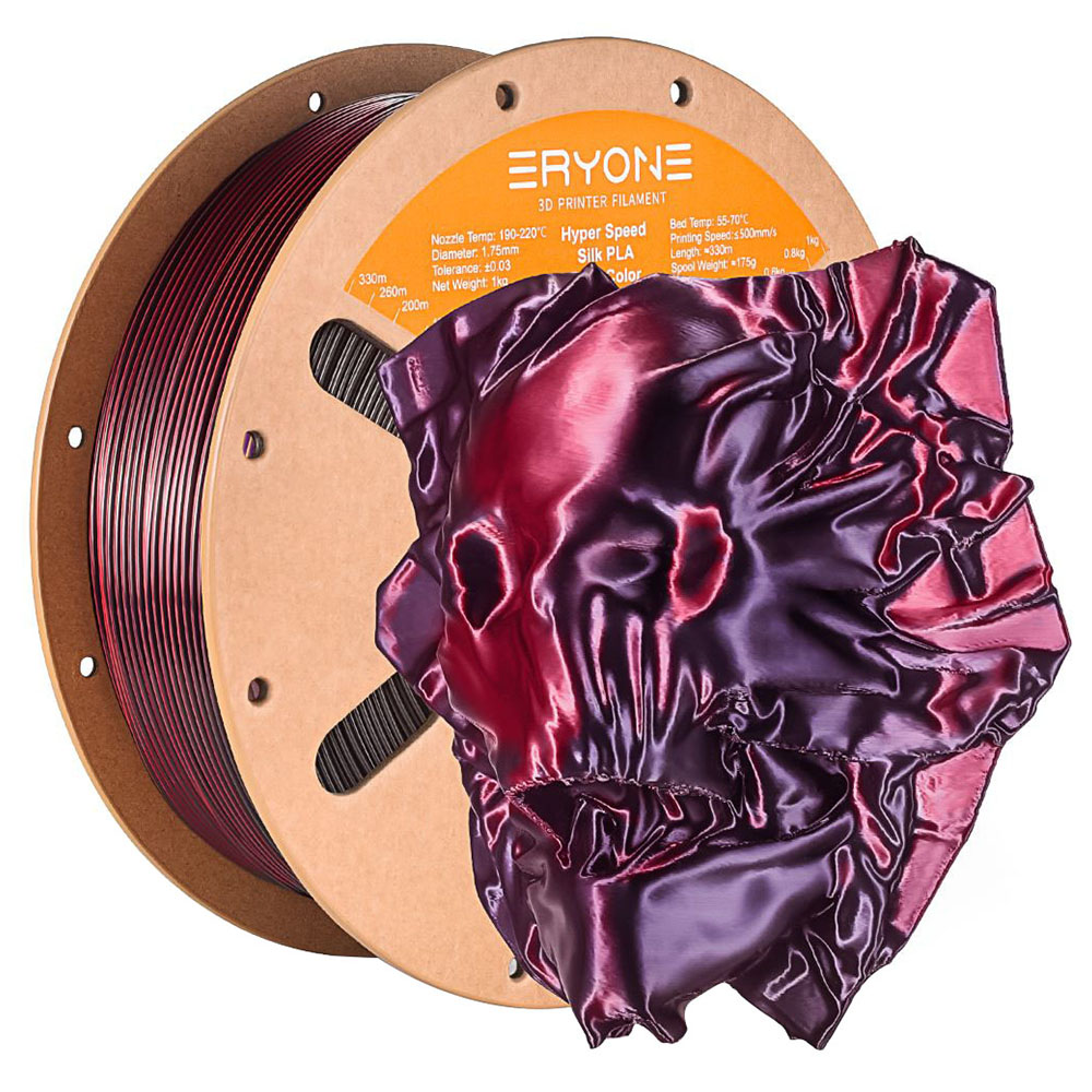 Eryone -Black nagysebességű Bicolor -silk izzószál nagy sebességgel -fekete és piros