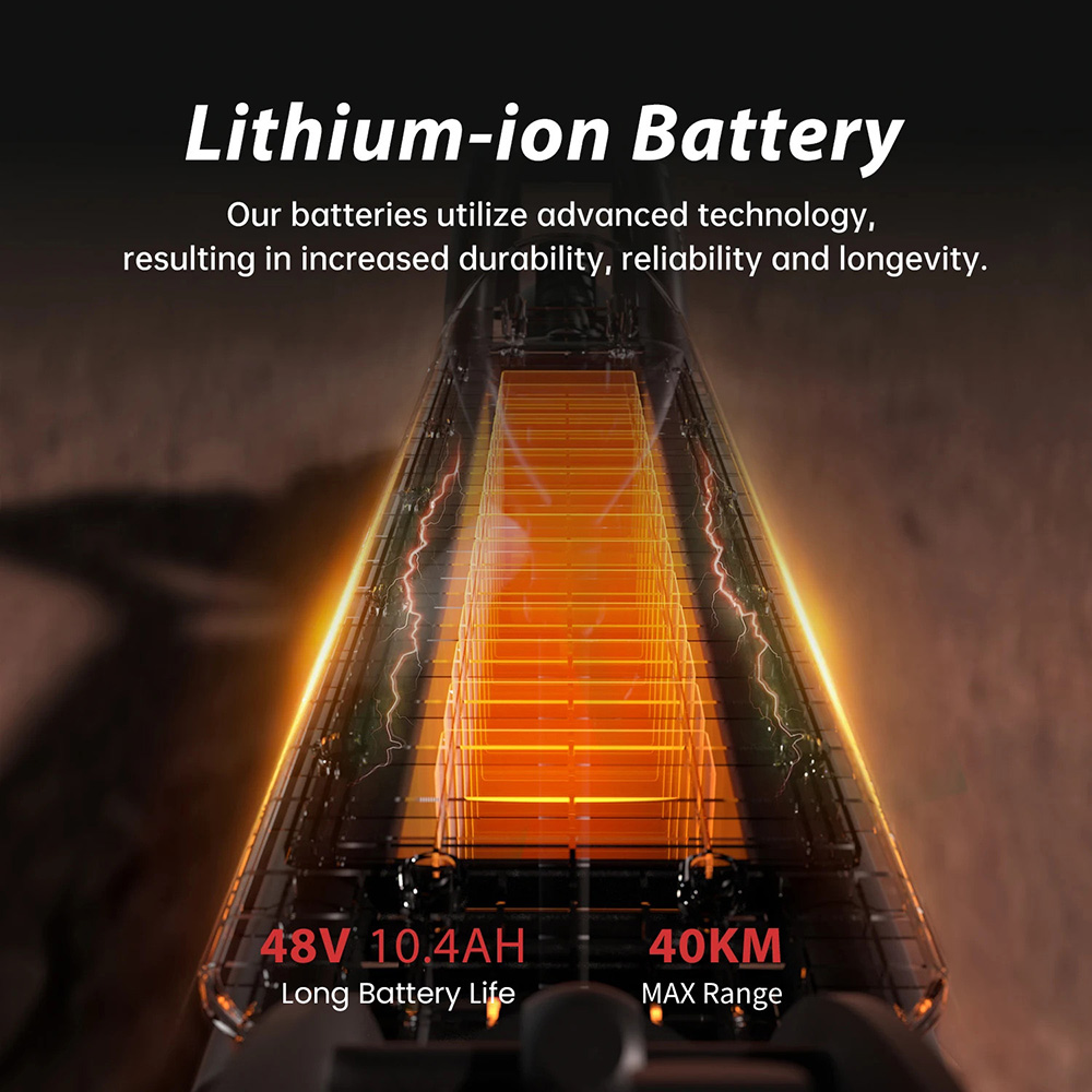 iScooter W8 Electric Scooter, 500W Motor, 48V 10.4Ah Battery, 9.3 Inch Tire, Max Speed ​​40km/h, Range 40km, Front Disc Brake + Rear Drum Brake, Double Shock Absorption, APP Control