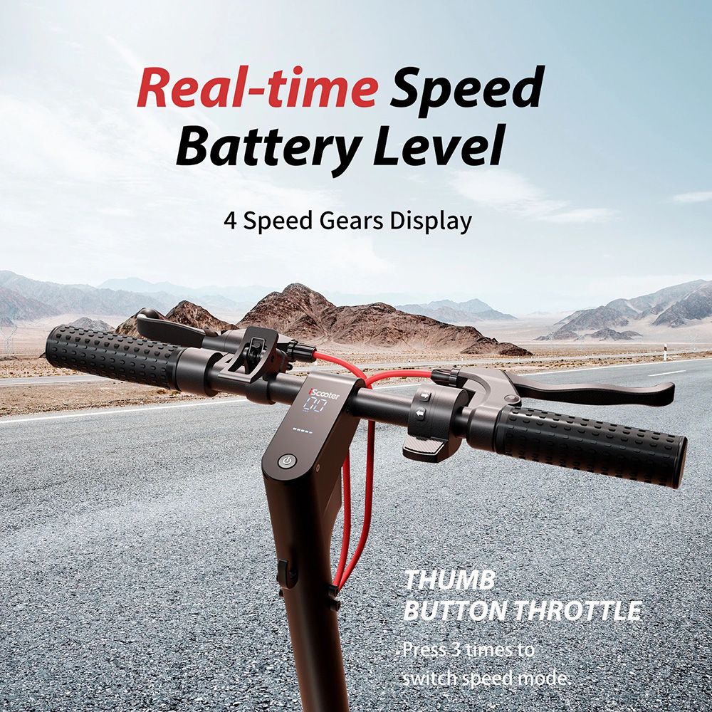 iScooter W8 Electric Scooter, 500W Motor, 48V 10.4Ah Battery, 9.3 Inch Tire, Max Speed ​​40km/h, Range 40km, Front Disc Brake + Rear Drum Brake, Double Shock Absorption, APP Control