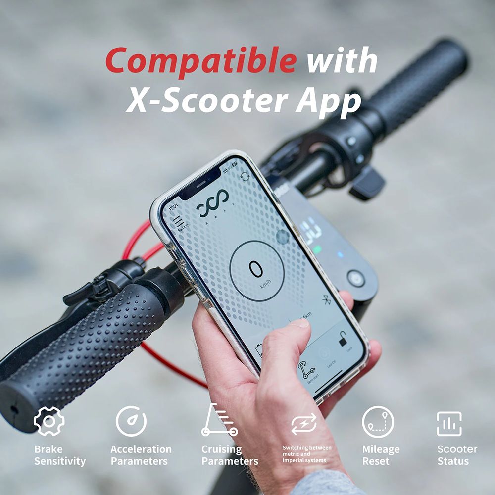 iScooter W8 Electric Scooter, 500W Motor, 48V 10.4Ah Battery, 9.3 Inch Tire, Max Speed ​​40km/h, Range 40km, Front Disc Brake + Rear Drum Brake, Double Shock Absorption, APP Control