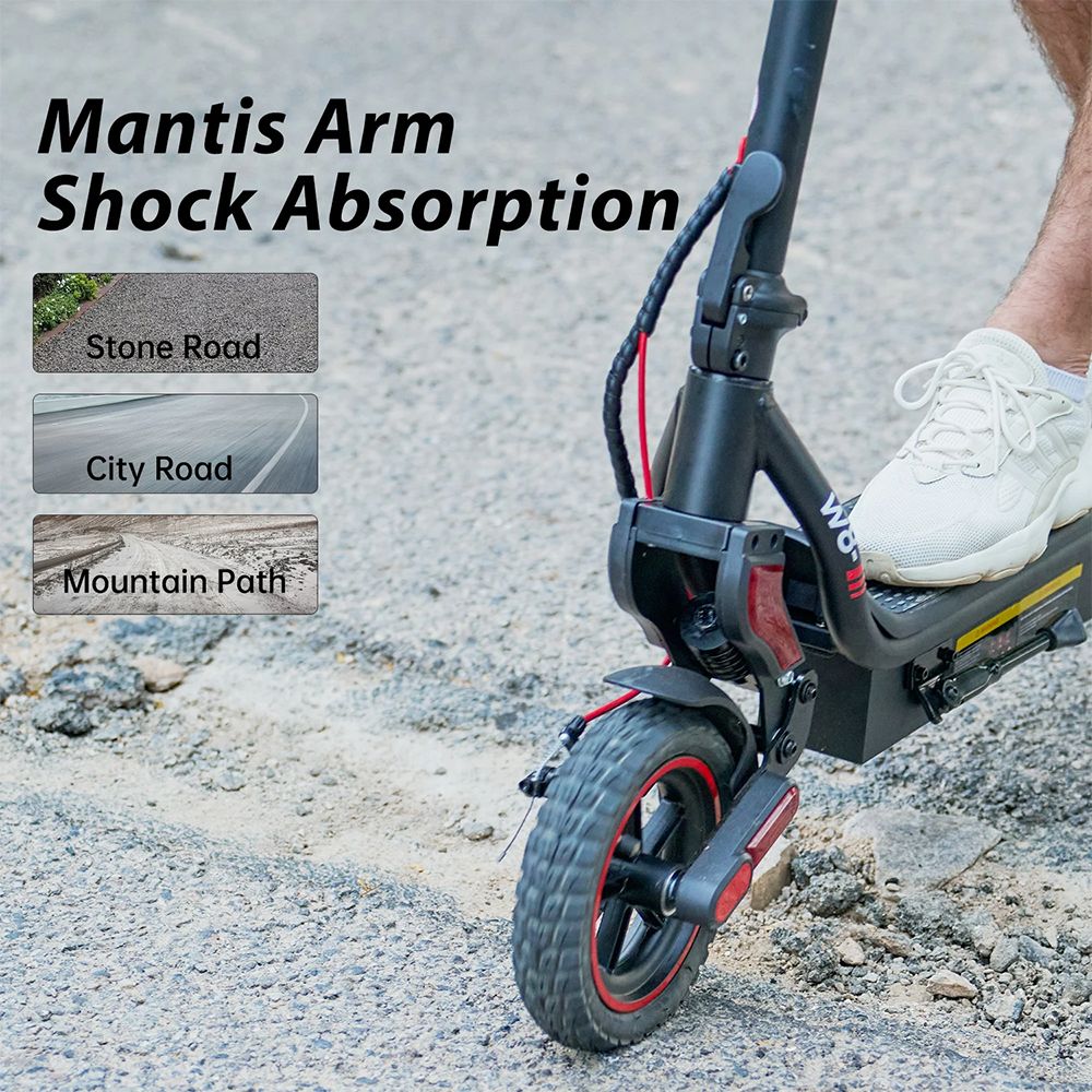 iScooter W8 Electric Scooter, 500W Motor, 48V 10.4Ah Battery, 9.3 Inch Tire, Max Speed ​​40km/h, Range 40km, Front Disc Brake + Rear Drum Brake, Double Shock Absorption, APP Control