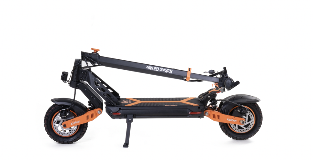 KuKirin G2 Max elskoter 10-tums terrängdäck 1000 W motor Maxhastighet 55 km/h 48 V 20 Ah batteri Räckvidd 80 km Max belastning 120 kg Avtagbar sits Justerbar höjd